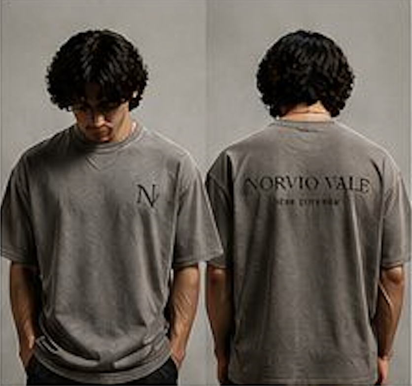 NV Logo Tee - Acid Gray