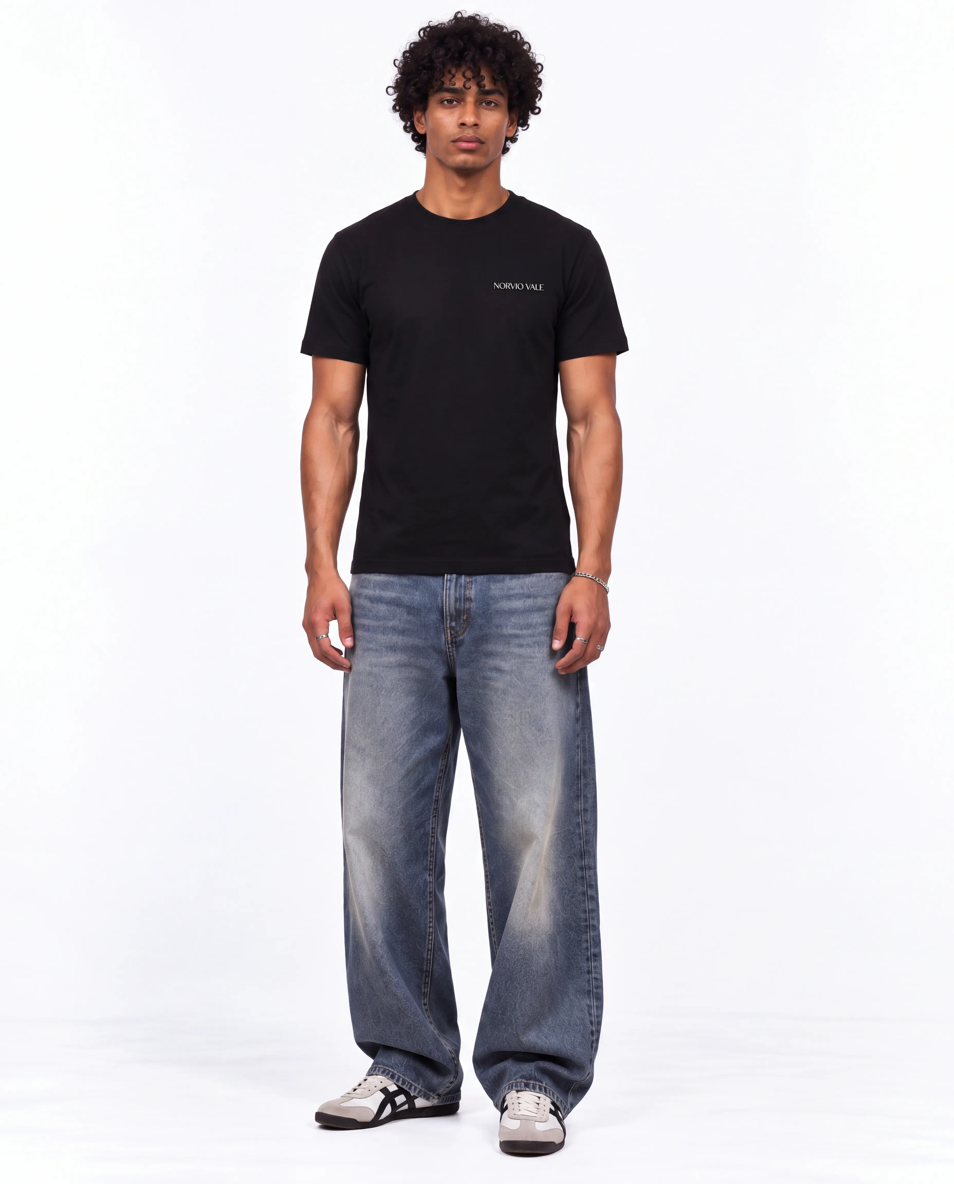 NV Typography Regular Fit Tee — Black